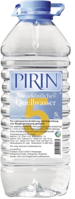 PIRIN - Naturköstliches Quellwasser PIRIN 5,0 L
