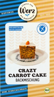 Naturkornmühle Werz Crazy Carrot Cake, Backmischung, glutenfrei