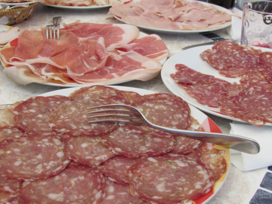 bio-verde Ital. Salami Toscanella Aufschnitt