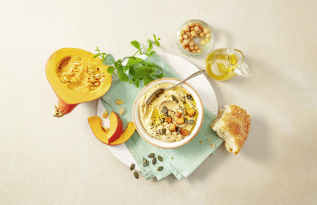 bio-verde Hummus mit Kürbis-Sesam