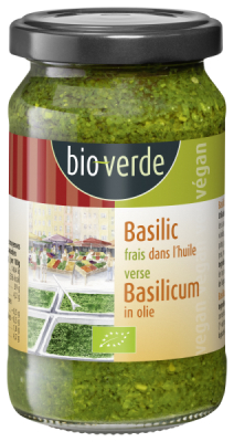 bio-verde Frischer Basilikum in Öl