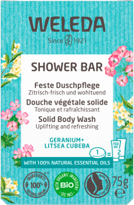Weleda Feste Duschpflege Geranium + Litsea Cubeba