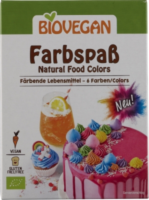 Biovegan Farbspaß Lebensmittelfarben