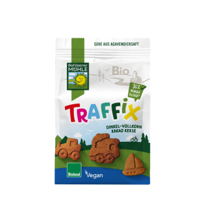 Bohlsener Mühle TraffiX Dinkel Vollkornkekse mit Kakao