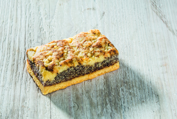 Rosengarten Mohn-Kuchenschnitte