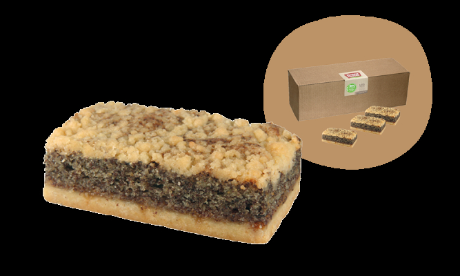 Rosengarten Mohn-Kuchenschnitte