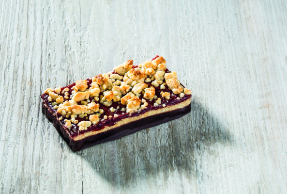Rosengarten Pflaumen-Crumble-Schnitte