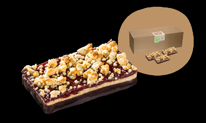 Rosengarten Pflaumen-Crumble-Schnitte