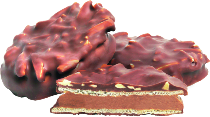 Rosengarten Nougat-Waffeln mit Mandelsplittern