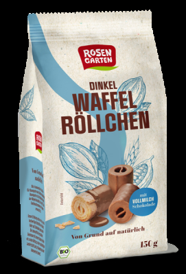 Rosengarten Dinkel-Waffelröllchen Vollmilch