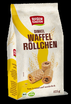 Rosengarten Dinkel-Waffelröllchen Natur