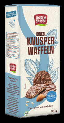 Rosengarten Dinkel-Knusperwaffeln Vollmilch