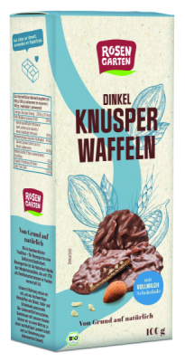 Rosengarten Dinkel-Knusperwaffeln Vollmilch