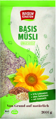 Rosengarten Basis-Müsli mit Amaranth ungesüßt