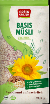 Rosengarten Basis-Müsli mit Amaranth ungesüßt