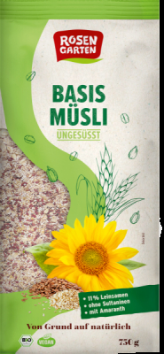 Rosengarten Basis-Müsli mit Amaranth ungesüßt