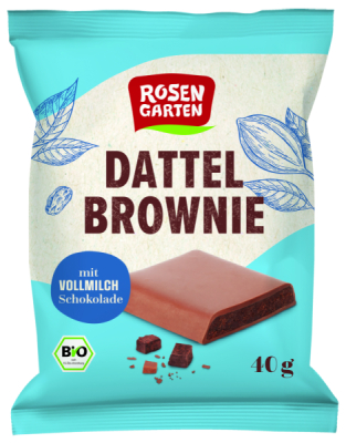 Rosengarten Vollmilch Dattel Brownie