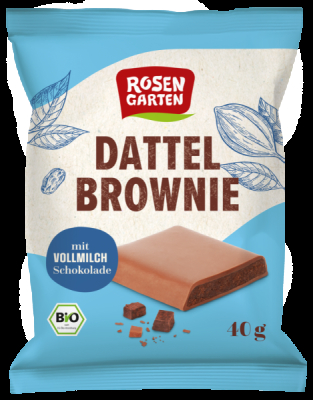 Rosengarten Vollmilch Dattel Brownie