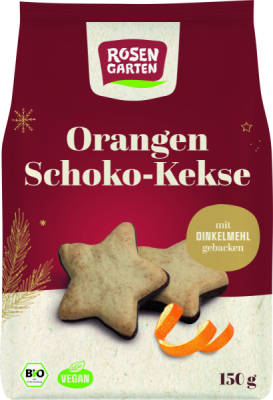 Rosengarten Orangen-Kekse mit Zartbitter-Schokoladenboden