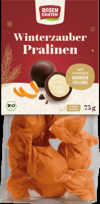 Rosengarten Winterzauber-Pralinen mit cremiger Orangenfüllung