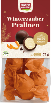 Rosengarten Winterzauber-Pralinen mit cremiger Orangenfüllung