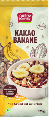 Rosengarten Kakao-Banane-Müsli
