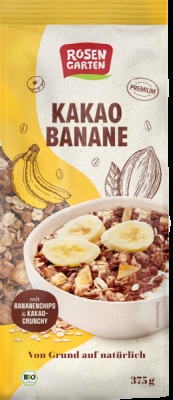 Rosengarten Kakao-Banane-Müsli