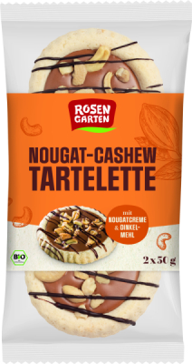 Rosengarten Cashew Nougat Tartelette Duo 100g BIO