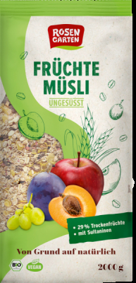 Rosengarten Früchte-Müsli  ungesüßt