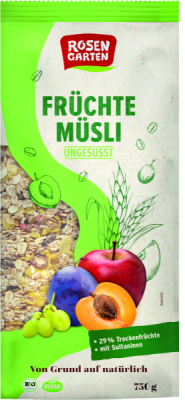 Rosengarten Früchte-Müsli ungesüßt