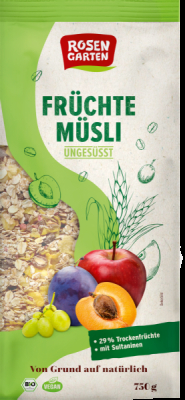 Rosengarten Früchte-Müsli ungesüßt