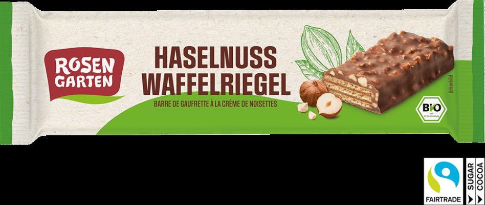 Rosengarten Haselnuss-Waffelriegel