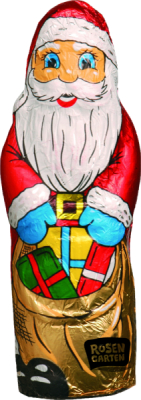 Rosengarten Vollmilch-Schoko-Weihnachtsmann in Stanniolpapier