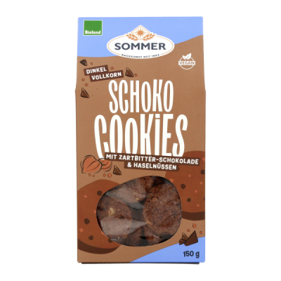 SOMMER BIOLAND Dinkel Schoko Cookies mit Zartbitter