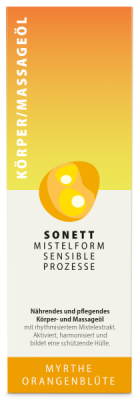 SONETT MISTELFORM. SENSIBLE PROZESSE Körper- und Massageöl Myrthe-Orangenblüte