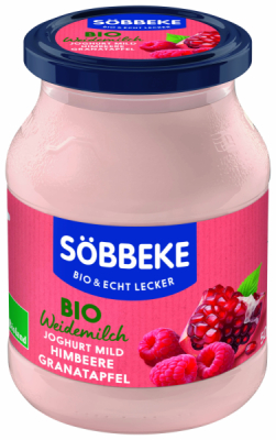 Söbbeke Bio Weidemilch Joghurt Himbeere-Granatapfel