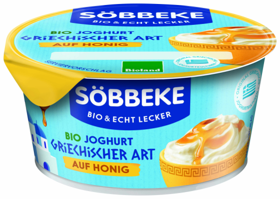 Söbbeke Bio Joghurt griechischer Art auf Honig 10% Fett
