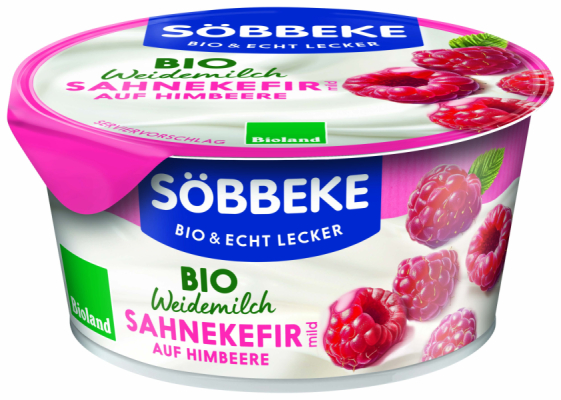 Söbbeke Bio Weidemilch Sahnekefir Himbeere
