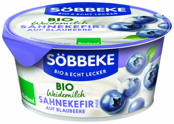 Söbbeke Bio Weidemilch Sahnekefir Blaubeere 150g