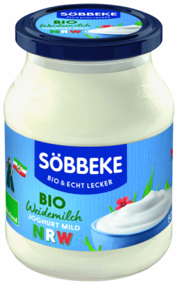 Söbbeke Bio Weidemilch NRW Naturjoghurt mild 3,8 %