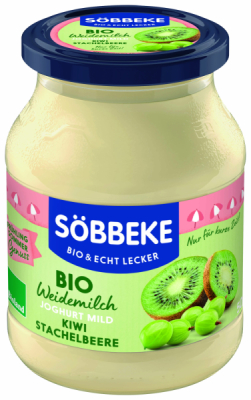 Söbbeke Bio Joghurt mild Kiwi Stachelbeere 500 g