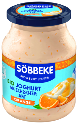 Söbbeke Bio Joghurt Griechischer Art Orange 7,5 % Fett