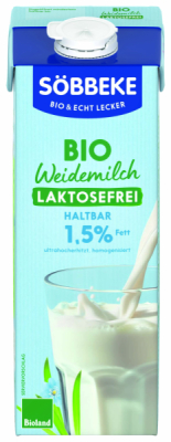 Söbbeke Haltbare Bio Weidemilch laktosefrei  1,5 % Fett