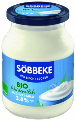 Söbbeke Bio Weidemilchjoghurt natur mild 3,8 % Fett