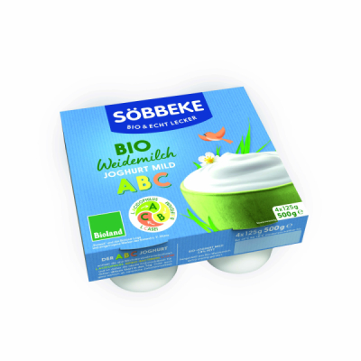Söbbeke ABC Bio-Weidemilch Joghurt mild Multipack
