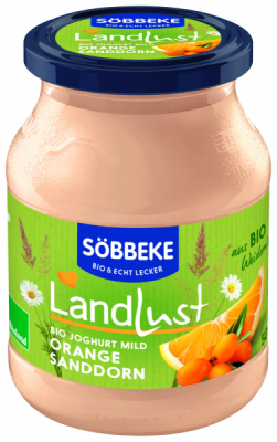 Söbbeke Bio Weidemilch Joghurt mild Sanddorn-Orange