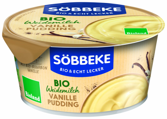 Söbbeke Bio Weidemilch Vanille Pudding
