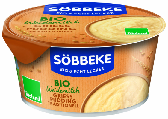 Söbbeke Bio Weidemilch Grießpudding Traditionell