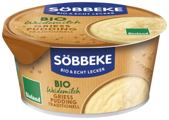 Söbbeke Bio Weidemilch Grießpudding Traditionell