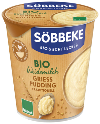 Söbbeke Bio Weidemilch Grießpudding Traditionell